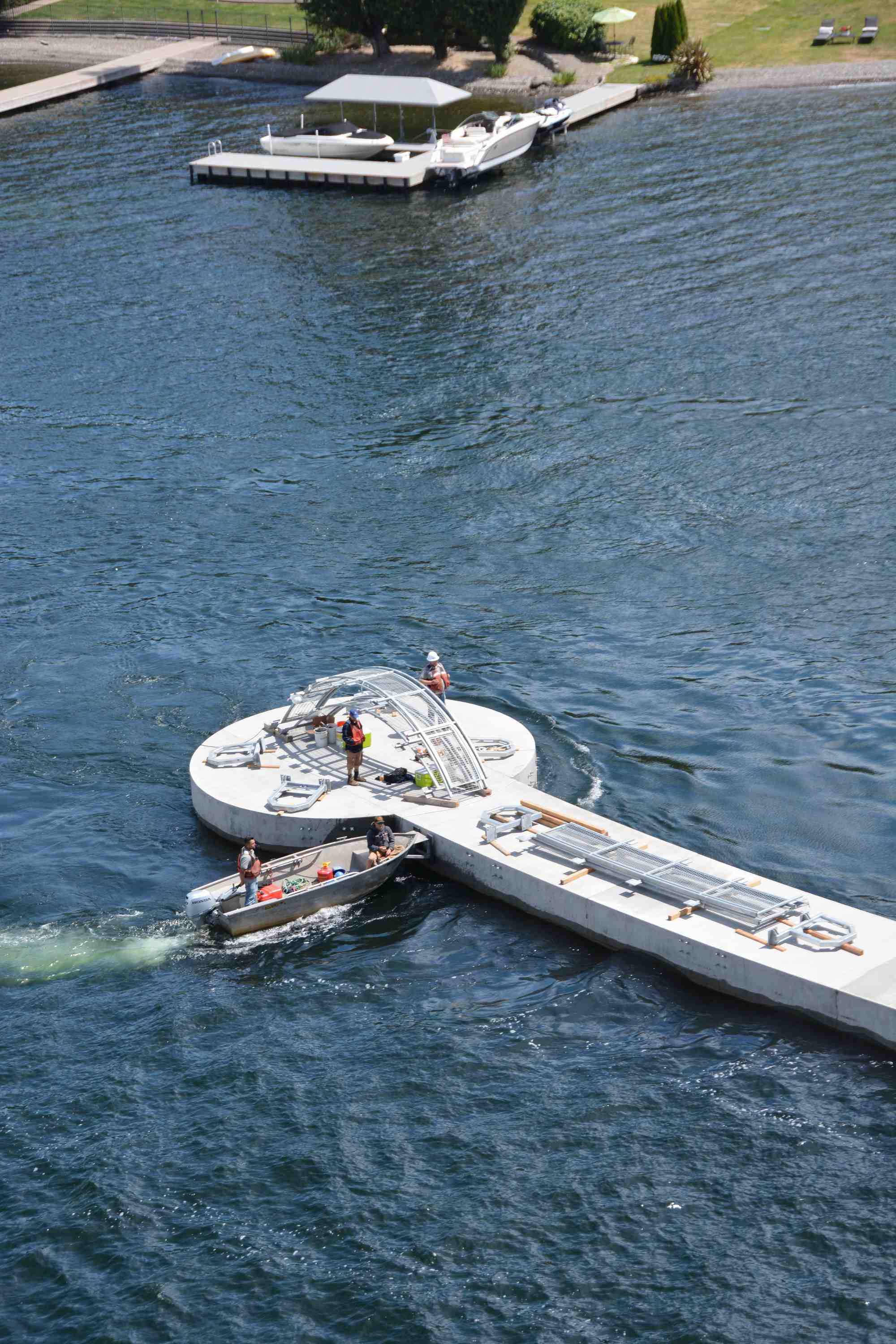 Bellevue Washington Park Installs Curved Dock | Marina Dock Age